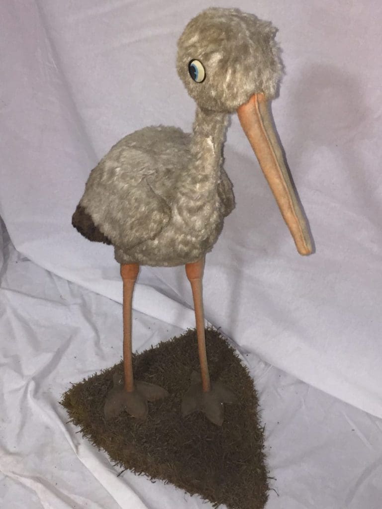 stuffed heron