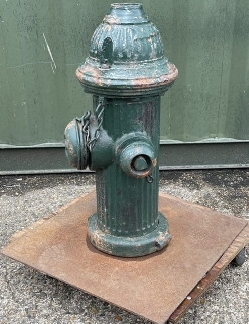 Fire Hydrant Cast Iron Green Painted, Dresser 300 Fire Hydrant Parts