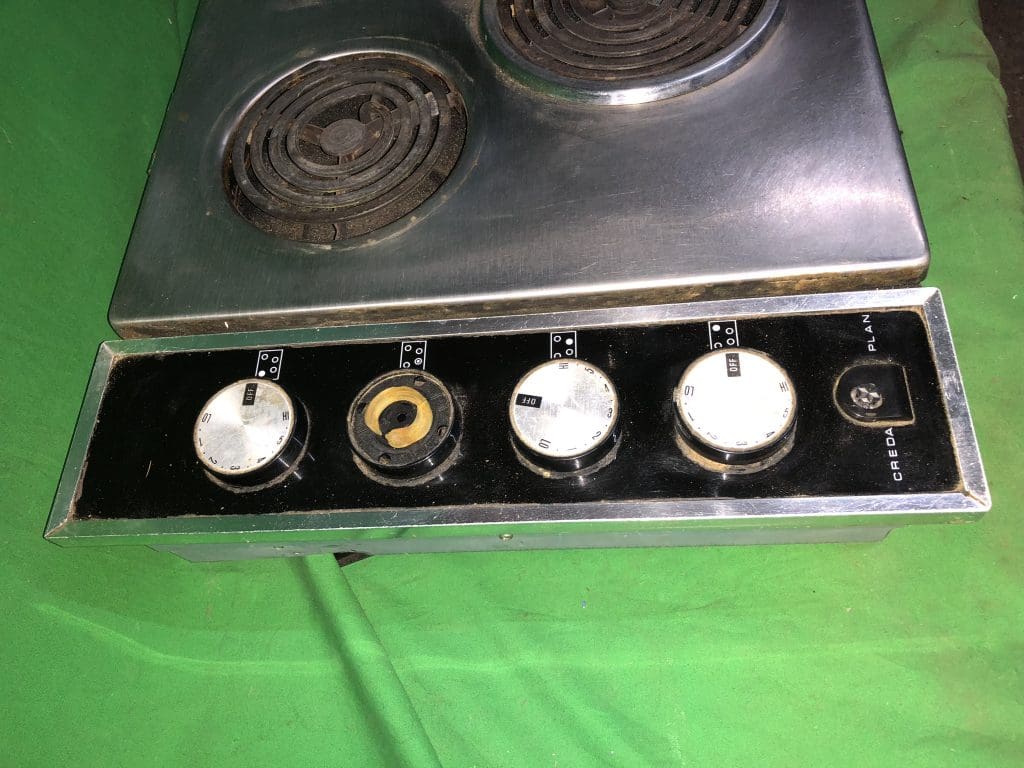 6 X UNIVERSAL Fits CREDA Cooker Oven Hob CONTROL KNOB & ADAPTORS CHROME Silver 